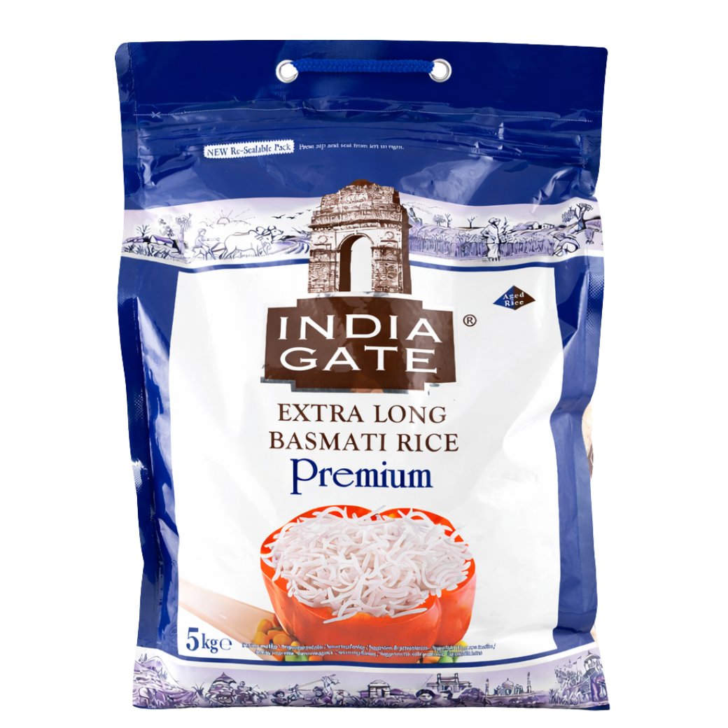 India Gate rýže Basmati Extra dlouhá - 5kg