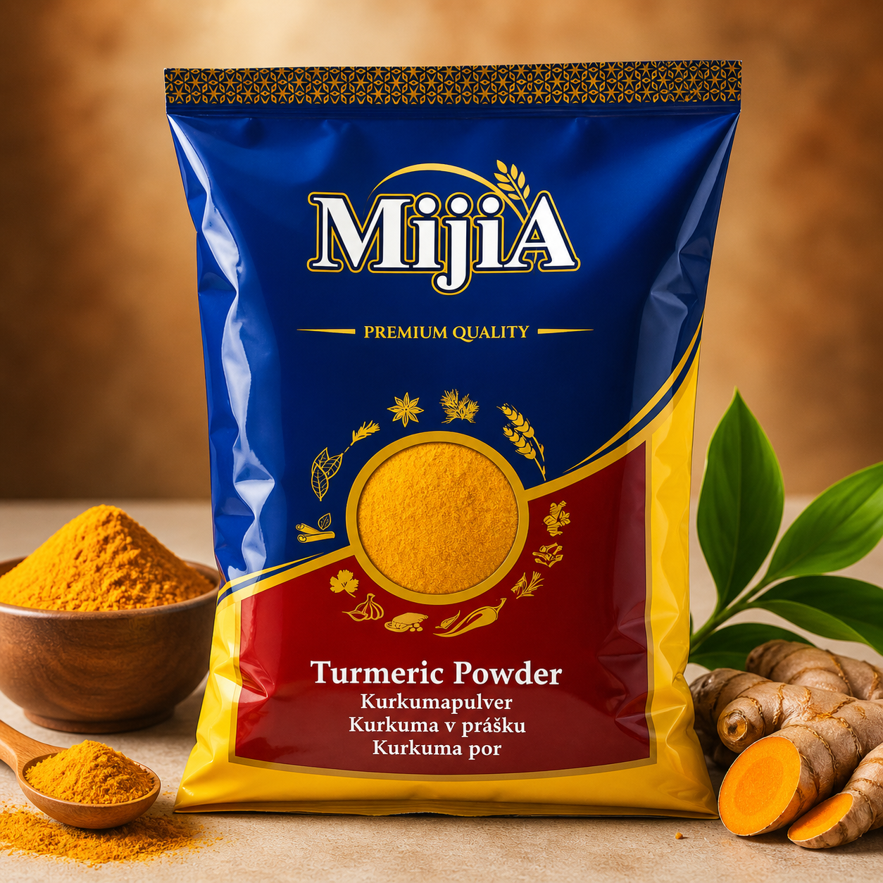 Mijia Turmeric Powder haldi powder available in Indian grocery store Prague Czech Republic