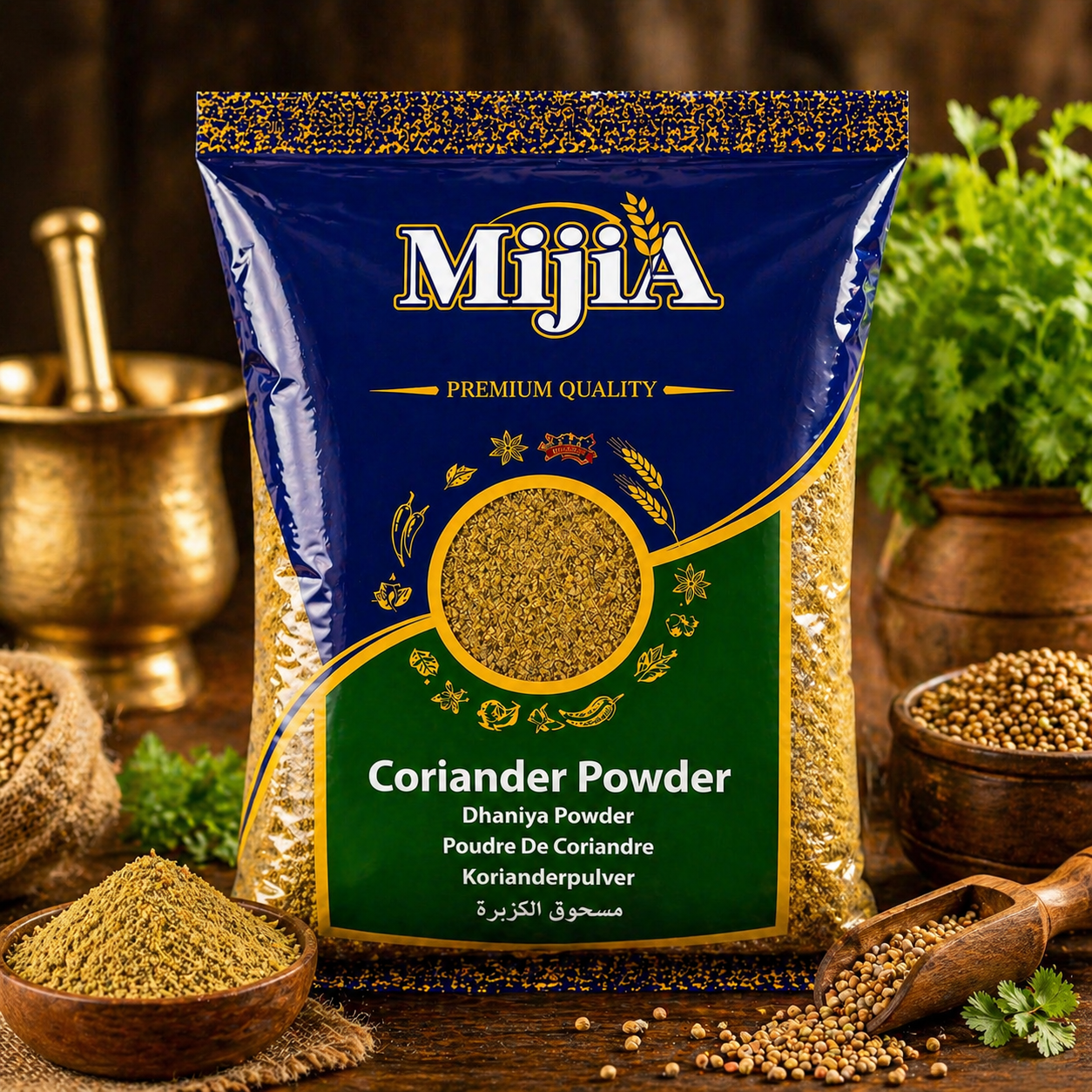 Mijia Coriander Powder 1kg 400g dhania powder Indian grocery Prague Czech Republic