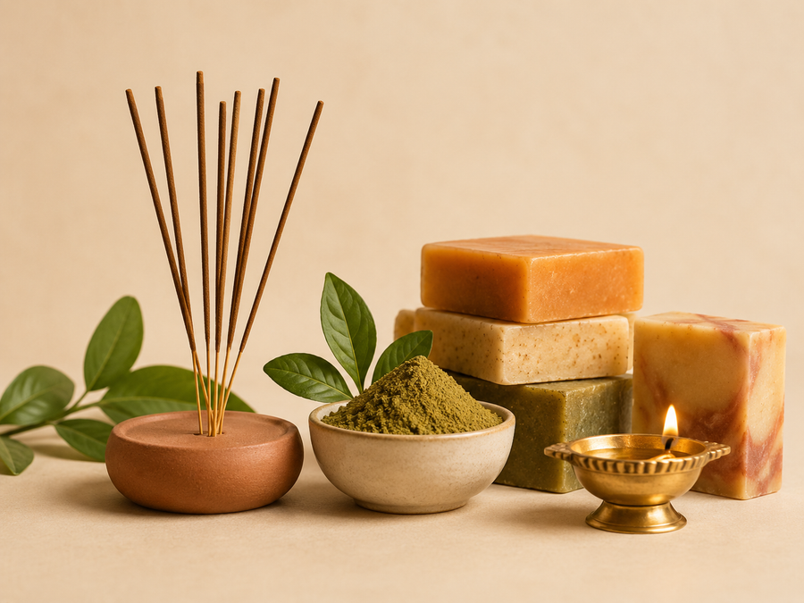 Indian household and personal care products at Desi Dubai Prague