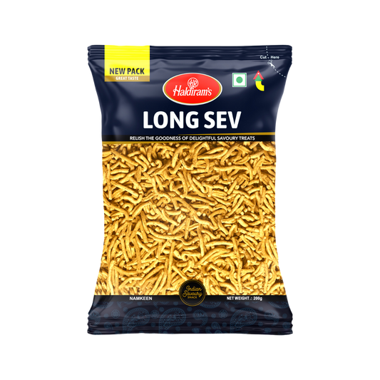 Haldiram’s Long Sev – 200g (Crispy Gram Flour Snack)