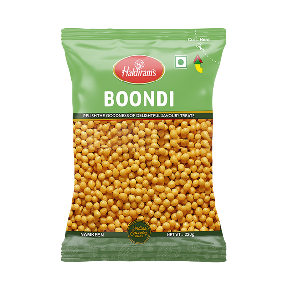 Haldiram’s Boondi – 220g (Crispy Gram Flour Pearls)