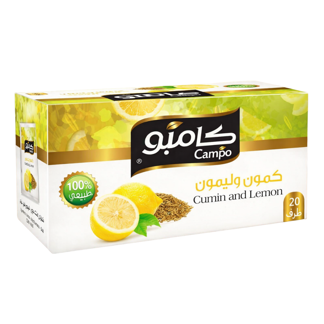 Bylinný čaj Campo Kmín & Citron – 20 čajových sáčků