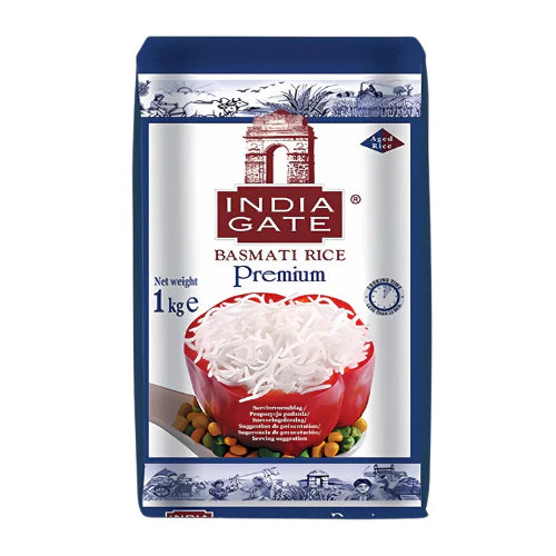 India Gate Premium Extra Long Basmati Rice - 1kg