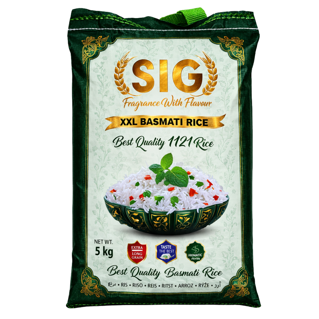 SIG XXL rýže Basmati, extra dlouhozrnná Basmati - 5kg