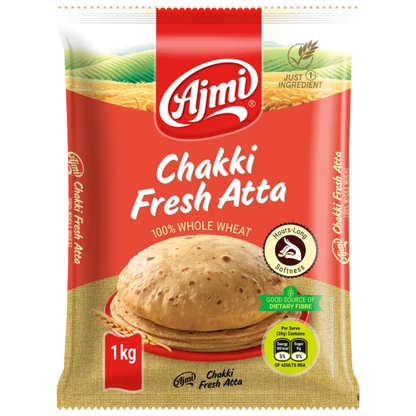 Ajmi Fresh Chakki Atta – 1kg , 2kg , 5kg