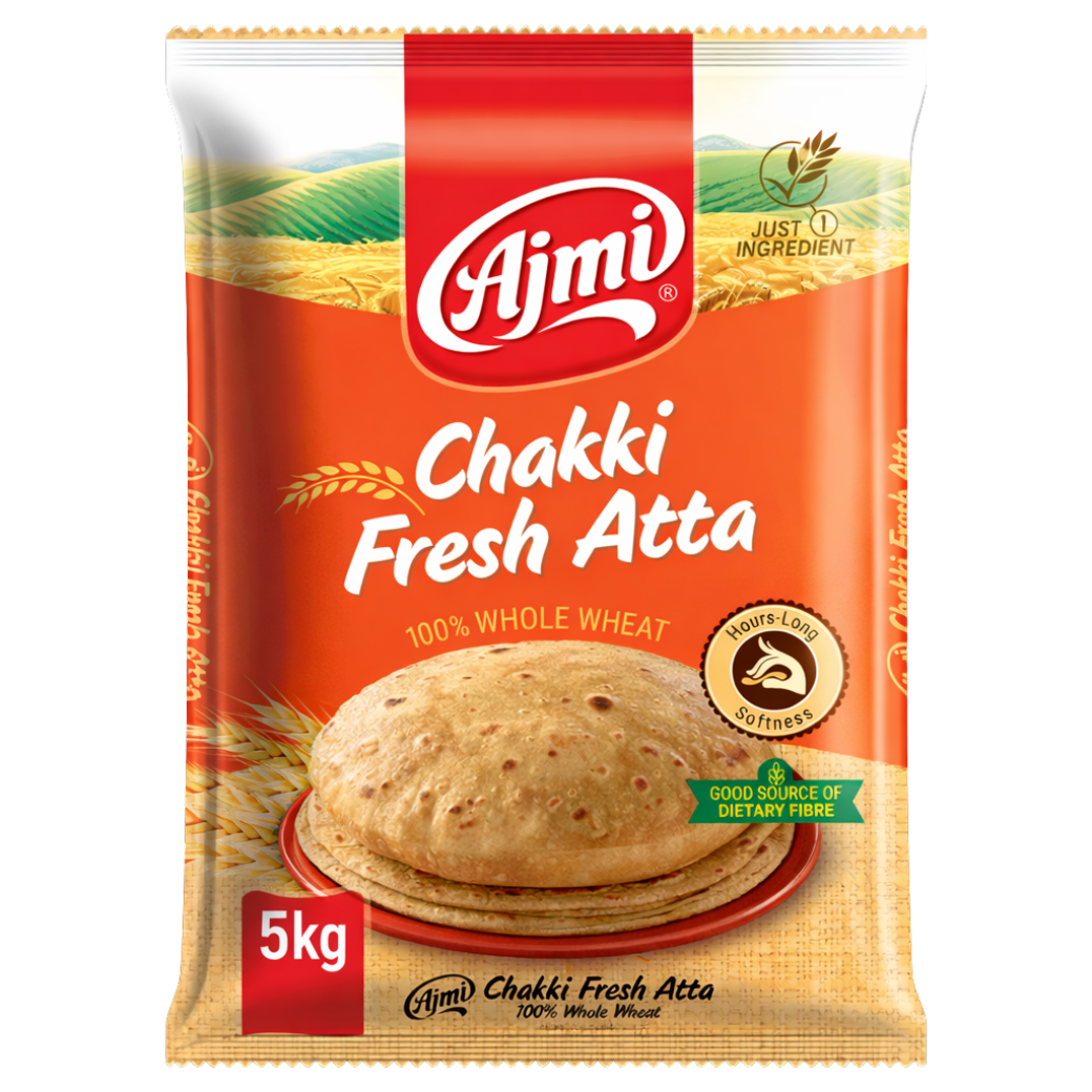 Ajmi Fresh Chakki Atta – 1kg , 2kg , 5kg