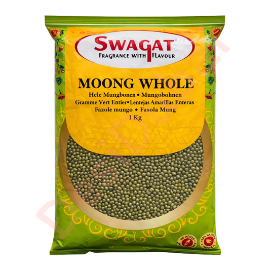 Swagat Moong Whole (Whole Green Gram) – 500g ,1kg , 2Kg