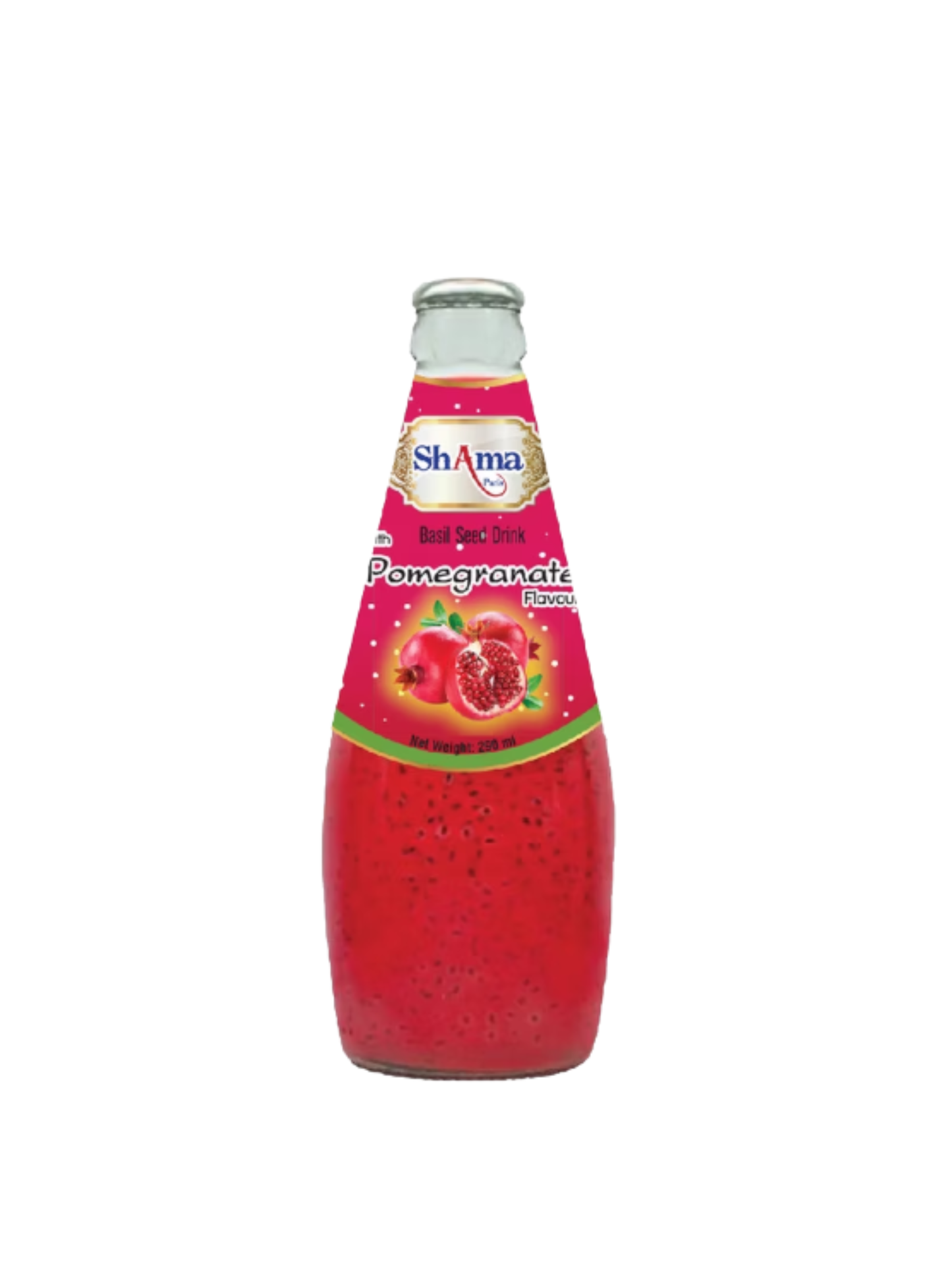 Shama Basil Seed Drink – Pomegranate Flavour – 290ml