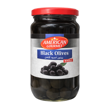 American Gourmet Black Olives Whole - 360g