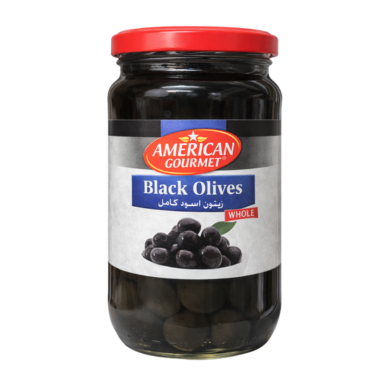 American Gourmet Black Olives Whole - 360g