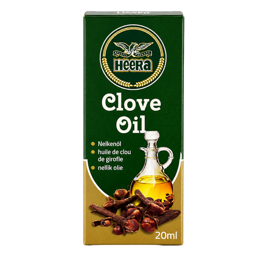 Heera Clove Oil 20ml natural essential oil available in Indian grocery store Prague Czech Republic