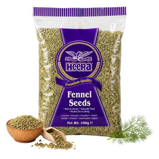 Heera Fennel Seeds 100g whole fennel spice Indian grocery Prague Czech Republic