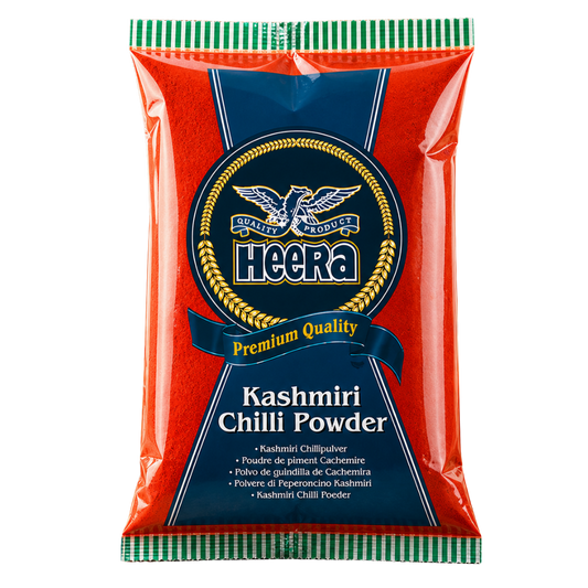 Heera Kashmiri Chilli Powder mild red chilli powder available in Indian grocery store Prague Czech Republic