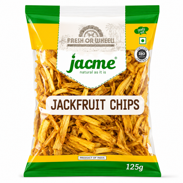 Jacme Jackfruit Chips 125g – Authentic Kerala Crispy Jackfruit Chips available at Desi Dubai Prague