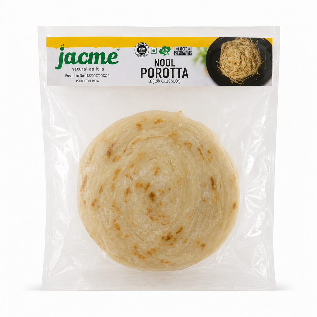 Jacme Nool Porotta 1 kg 10 pieces frozen pack