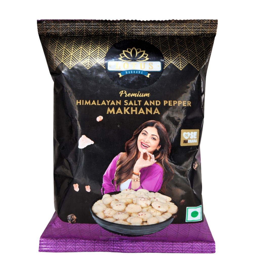 Lotus Himalayan Salt Pepper Makhana (Foxnuts) -20g
