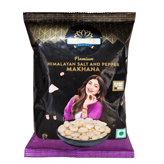 Lotus Himalayan Salt Pepper Makhana (Foxnuts) -20g