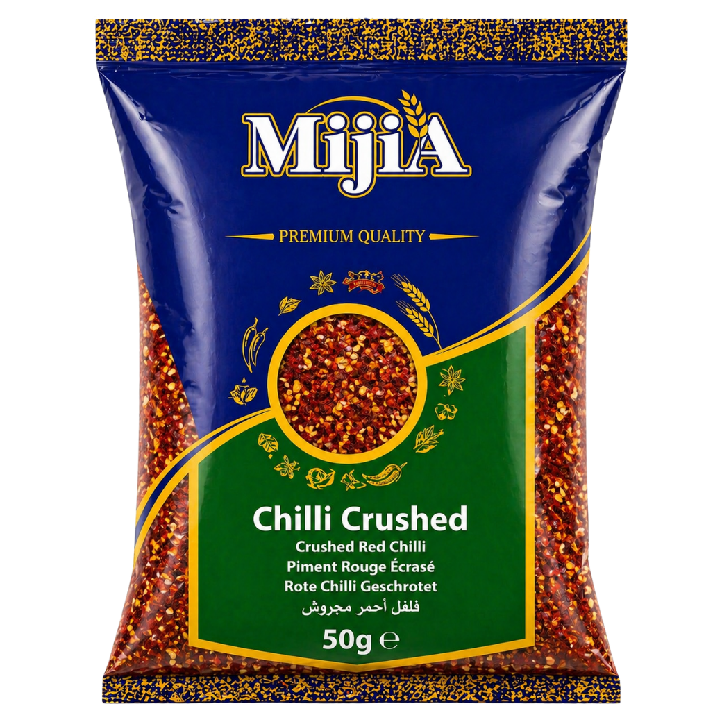 Mijia Crushed Red Chilli 50g chilli flakes Indian grocery Prague Czech Republic