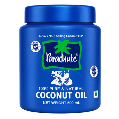 Parachute 100% Pure Natural Coconut Oil – 250ml / 500ml