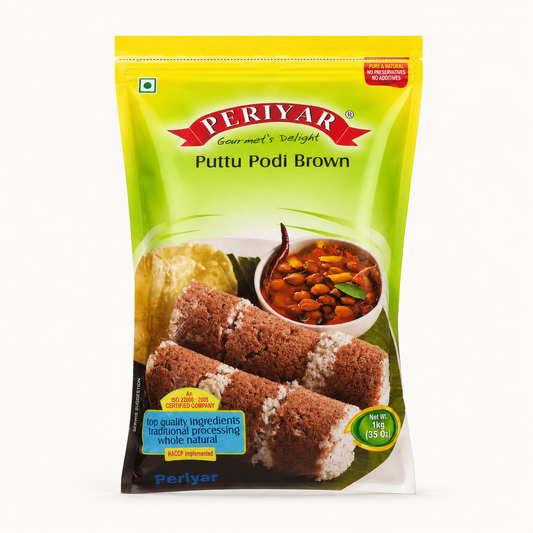 Periyar Brown Puttu Podi 1 kg – Kerala puttu rice flour