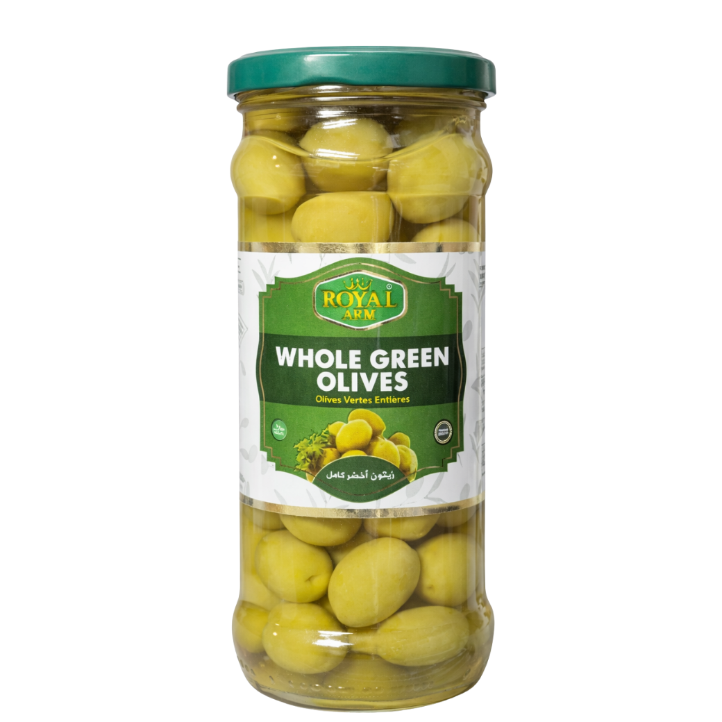 Royal Arm Whole Green Olives - 340 g