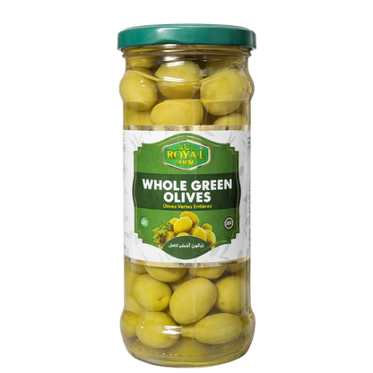 Royal Arm Whole Green Olives - 340 g