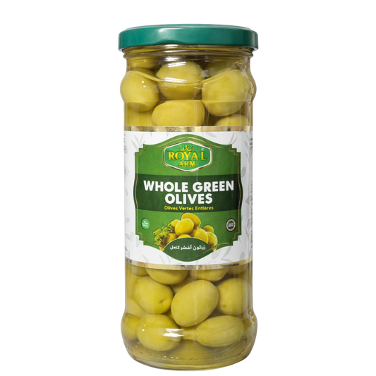 Royal Arm Whole Green Olives - 340 g