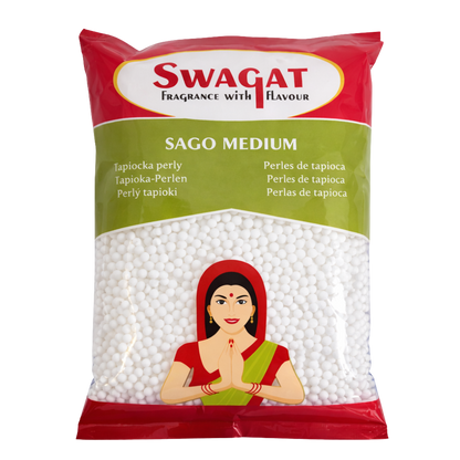 Swagat Sago střední (tapiokové perly) - 500g