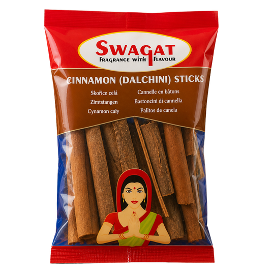 Swagat cinnamon sticks dalchini available in Indian grocery store Prague Czech Republic